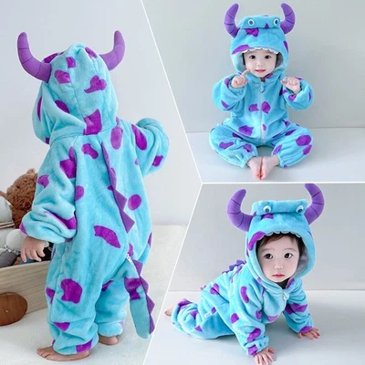 Jumpsuit Animal Infant Overalls Gift Christmas Pajamas Baby Kigurumi Kids Pyjama - Image 1 of 4