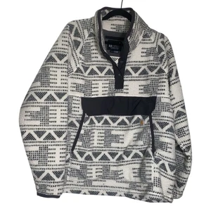Carhartt Sweater Womens 2X Relaxed Fit Fleece Pullover Cozy Sherpa Snap pocket - Picture 1 of 7