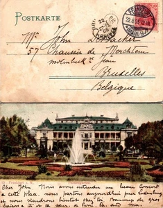 Vintage Frankfurt Palmengarten Postcard 1905 Postmarked Handwritten Germany - Picture 1 of 1