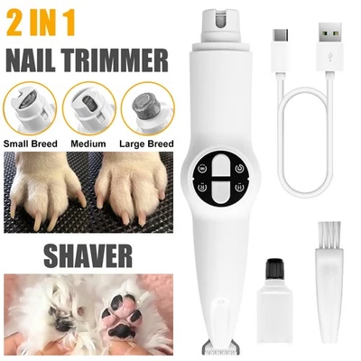 Juego de cortapelos de micro precisión recargable de bajo ruido para mascotas Foto 1 de 4