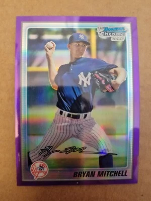 2010 Bowman Chrome - Prospects Purple Refractor #BCP118 Bryan Mitchell /899 (RC) - Image 1 of 3