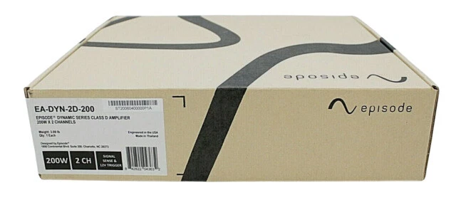 Episode Dynamic Series Class-D Amplifier (EA-DYN-2D-200)