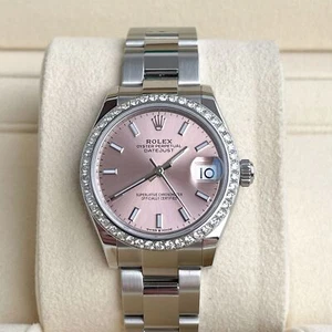 Rolex Datejust 31mm 2022 Full Set UNWORN Diamonds Pink 278240 - Picture 1 of 12