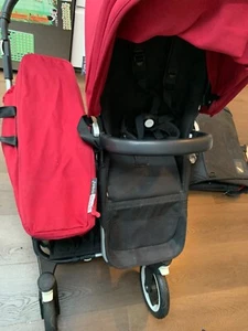 Bugaboo Donkey 2 Mono Bassinet and Seat stroller - Ruby Red / Black - Raincovers - Picture 1 of 9