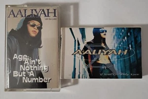 Aaliyah 90s Cassette Lot Age Aint Nothing But A Number & If Your Girl Only Knew - Picture 1 of 6