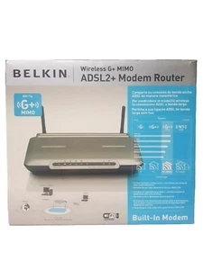 Modem Router BELKIN ADSL2+ WIRELESS G+ MIMO - Foto 1 di 7