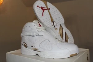 Nike Air Jordan 8 Retro x OVO Blanco/Dorado Talla 10 Octubre Muy Propio Drake NUEVO DS - Imagen 1 de 7
