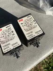 SSAC Time Delay Relay  # TDS24DL / 24 VDC And TDS12D 12 VDC, Used? - Picture 1 of 4