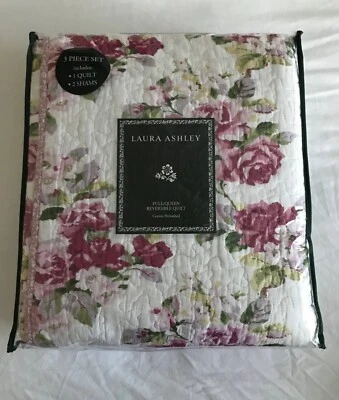 Romántico Floral Laura Ashley "Lidia" Juego de Edredón Reversible de 3 Piezas (Completo/Reina)  Foto 1 de 4