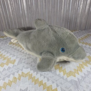 Vintage offizieller Sea World Delfin 14" Plüsch grau weiß - KOSTENLOSER VERSAND - Bild 1 von 11