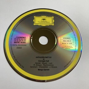 CD DISC ONLY Kathleen Battle at Carnegie Hall (CD, 1992, Deutsche Grammophon) - Foto 1 di 2