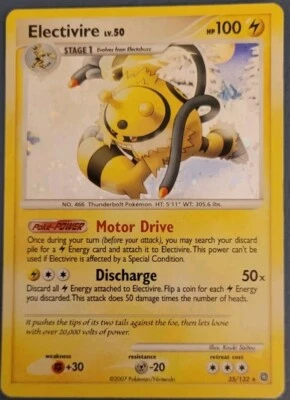 2007 Pokemon, Secret Wonders Deck Exclusive, #25/132 Electivire LV.50, Holo Rare - Image 1 of 2
