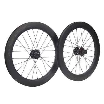 Carbon Fiber Wheels 20inch 406 451 1 1/8 Disc Brake Depth 50mm for Folding Bike - Image 1 of 4