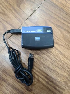 Linksys 2.4GHz 802.11g Wireless-G USB Network Adapter WUSB54G With 6' Cable - Zdjęcie 1 z 2