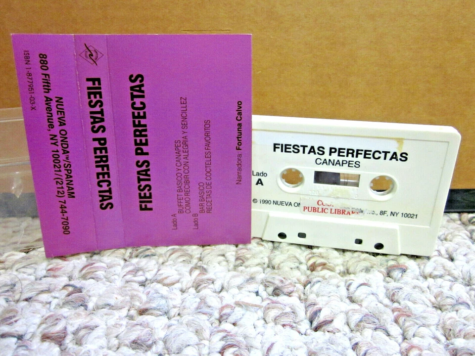 FIESTAS PERFECTAS cassette tape Spanish perfect Party Recipes canapes & drinks - Image 1 of 1