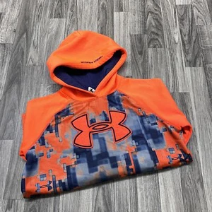 UNDER ARMOUR Graphic Pullover Orange Hooded Sweatshirt Hoodie Women's Size XL - Picture 1 of 10