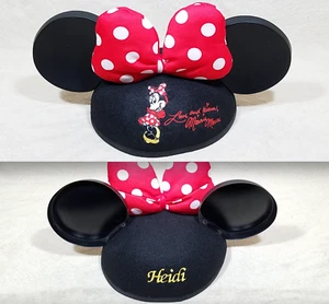 GORRA DE SOMBRERO JUVENIL DISNEY PARK MINNIE MOUSE OREJAS ROJO ARCO AMOR Y BESOS HEIDI DE 2 LADOS - Imagen 1 de 12