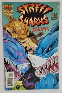 1996 Street Sharks #1 Comic Book Newsstand Issue Ungraded/Bagged/Boarded - Picture 1 of 2