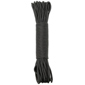 Paracord 550 100ft Parachute Cord Rope Camping Emergency Survival Outdoor Black - Picture 1 of 1