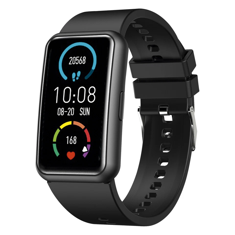 Fitnesstracker mit Puls Blutdruck Sauerstoff Schlaf Schritte Smartwatch - 9720 - Bild 1 von 4