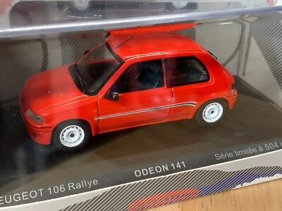 ODEON 141 PEUGEOT 106 RALLYE 1 ROUGE 1/43