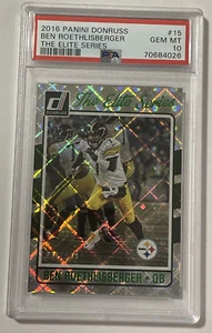 2016 Panini Donruss Elite Series #15 Ben Roethlisberger /999 PSA 10! Pop 1! - Picture 1 of 3