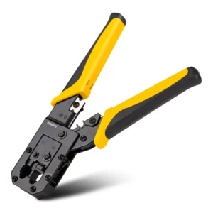 RJ45 Networking Crimper Crimping Tool Stripper for RJ45 Connectors Ethernet - Afbeelding 1 van 8