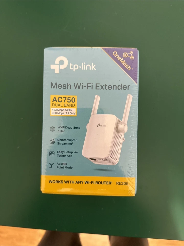 Tp-Link Mesh Wi-Fi Extender AC1200 Dual Band 867 Mbps 5 GHz Works W/Any Router - Image 1 of 4