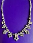 1940s 1950s Mid Century Vintage Diamante Necklace CW011023#16 Make An Offer !