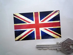 PEGATINAS Union Jack Flag Clásico Coche Antigüado Bicicleta 75 mm British GB Motocicleta - Imagen 1 de 1