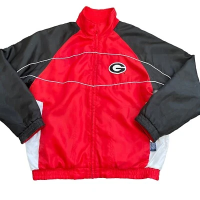 G-III Sports GEORGIA BULLDOGS NCAA Coat Jacket Mens Size MED Red/Black Zipper - Image 1 of 4