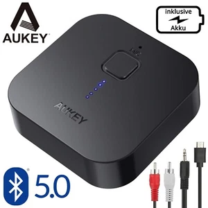 AUKEY Bluetooth 5.0 Empfänger Akku Receiver Hifi Stereo Audio Adapter 3.5mm AUX - Bild 1 von 9
