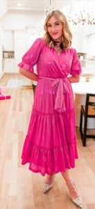 Ivy City Co Millie Dress in Pink Size Small - Picture 1 of 4