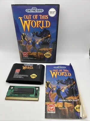 Out of This World Sega Genesis 1994 (w/Manual) Tested / Authentic - Image 1 of 4
