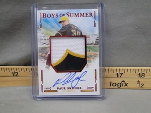 Parche enorme Panini Boys of Summer Paul Skenes 2025 en tarjeta autógrafa/49 - Imagen 1 de 9