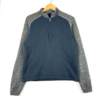 Kuhl Men's Small 1/4 Zip Alfpaca Fleece Sweater Sweatshirt Thumb Holes Hiking - Image 1 of 4