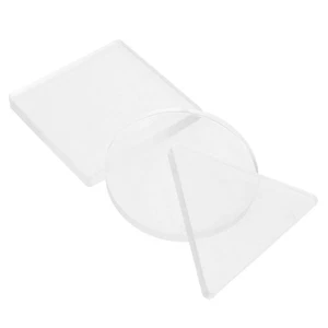  Placa de gel transparente para grabado 3 piezas - Placa de monoimpresión transparente - - Imagen 1 de 12