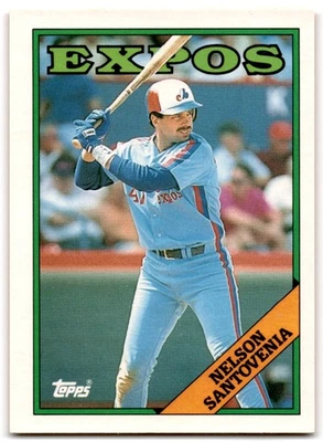 1988 Topps Traded Nelson Santovenia Montreal Expos #102T - Image 1 of 2