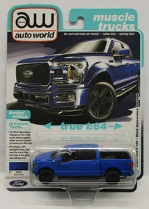 2025 AUTO WORLD 1/64 2020 FORD F-150 BLACK APPEARANCE PACKAGE  - Picture 1 of 2