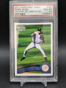 2011 Topps Diamond Anniversary Factory Set Edizione Limitata Derek Jeter PSA 10 - Foto 1 di 2