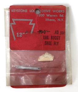 Keystone Loco Works HO-5 HO Log Buggy Shoe Fly Cast Metal NIB - Picture 1 of 1