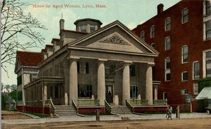 Vintage Massachusetts MA Postcard Home for Aged Women Lynn Shore View House 1913 - Picture 1 of 3