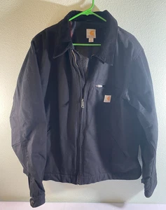 Chaqueta Carhartt - Modelo 103828 Forrada con Manta Negra - Talla XL - ¡Usada Una Vez! - Imagen 1 de 17