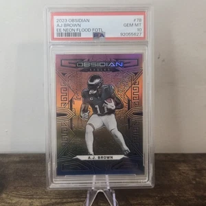 Panini Obsidian A.J. 2023 Grabado eléctrico marrón #78 Neon Flood/3 FOTL PSA 10 - Imagen 1 de 2