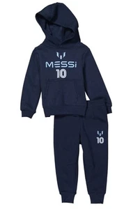 New 4T Boys Messi 10 Navy Blue Hoodie and Joggers - Picture 1 of 3