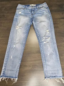 BKE Stella Mid Rise Slim Fit Ankle Skinny Blue Denim Jeans Women's Size 26 Waist - Picture 1 of 6