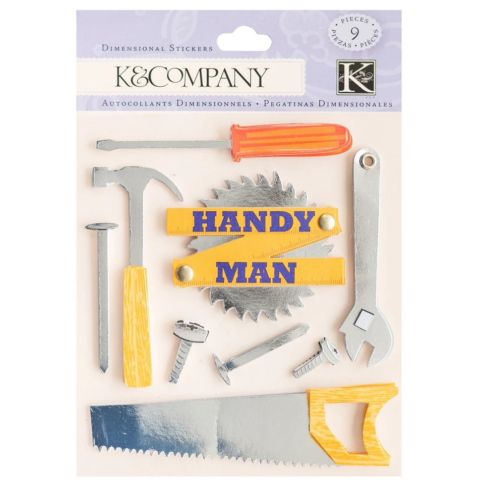 K&Company Dimensional Stickers-Handy Man - Image 1 of 1