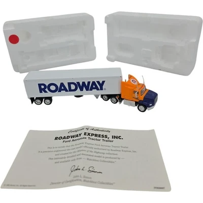 Vintage Matchbox Ford Aeromax Tractor Trailer Roadway Express Inc 1999 - Image 1 of 4