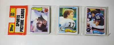 1982 Topps Football Cards Rack Pack A.J. Duhe Dolphins Front Ray Guy Back - Image 1 of 4