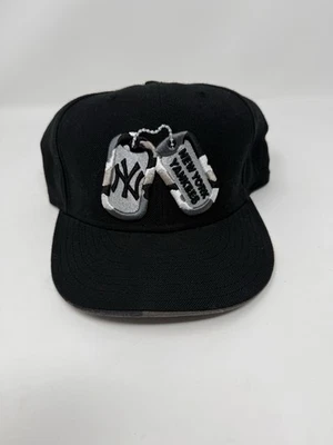 New York Yankees MLB New Era 59Fifty Hat 7 3/8 New York Yankees Dogtags Wool Cap - Image 1 of 4